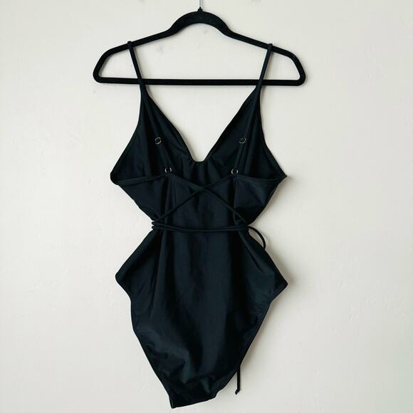 Code B Lanzarote One Piece Swim in black cinche wrack string soze 5 (fits sz. 14 - Picture 6 of 11